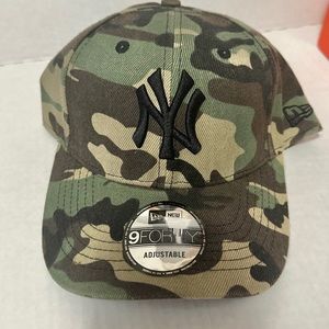 New Era New York NY Yankees 9FORTY Camo Adjustable Strap Cap NEW